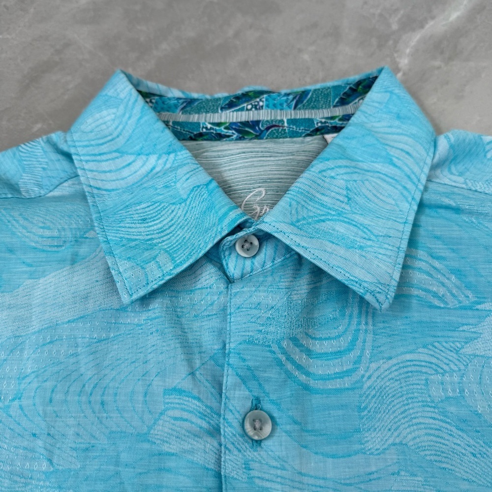 Men’s Robert Graham Patterned Button Down Short S… - image 5